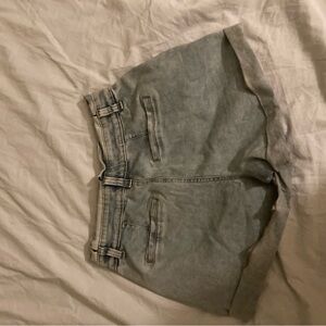 woman jeans shorts size 8 light blue,never worn